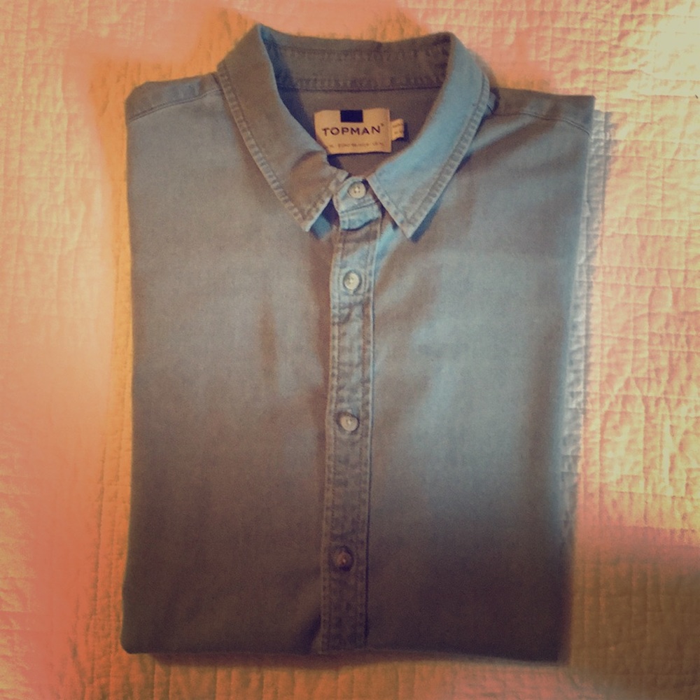 Topman short sleeve men’s button down - Picture 2 of 4